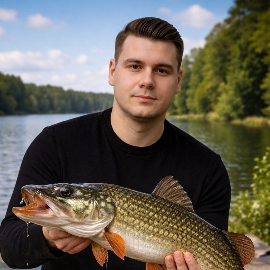 Valon Qorri me një peshk